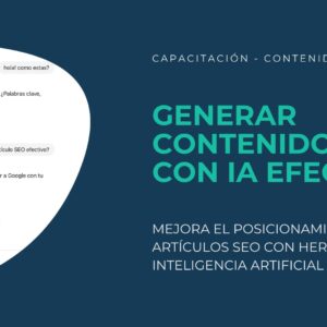 Portada del curso Generar contenido SEO con IA